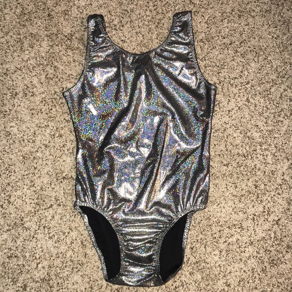 Silver SPARKLY leotard